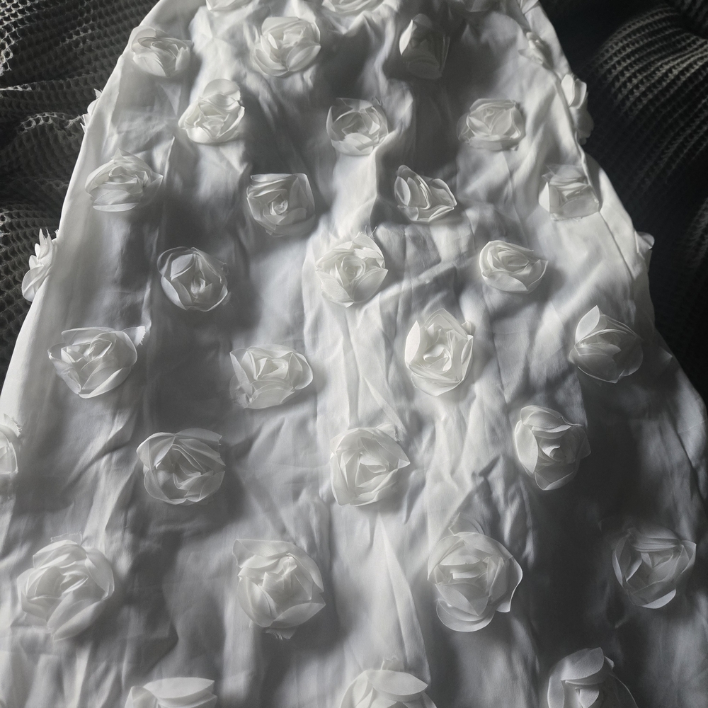 Elegant White Floral Dress